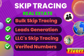 do real estate skip tracing and active cash buyers lists