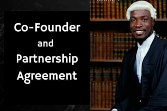 draft a partnership or co founder agreement for your business