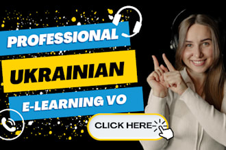 record a female ukrainian elearning voice over