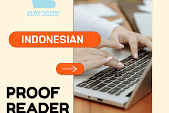 proofreading your indonesian scripts and be your voice over