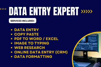 do perfect data entry, copy paste, web research