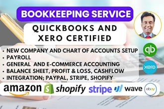 do bookkeeping on general and ecommerce accounting
