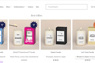design highly profitable spiritual product website scent candle shopify store