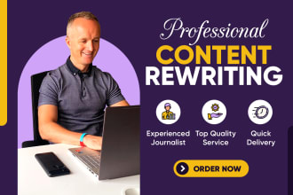rewrite your content and give it a professional polish