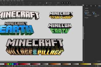 create you a custom minecraft logo