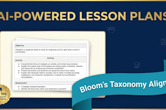 create ai powered lesson plan design