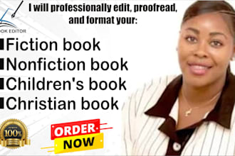 line edit, proofread and format your fiction and nonfiction books to perfection