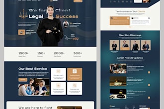 design user friendly attorney website lawyer website