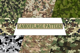 create custom camouflage seamless patterns in 24 hours