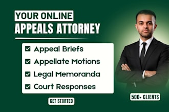 draft appeal brief appellate motion legal memorandum and response
