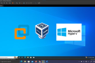 install virtual machines vmware hyperv oracle box