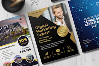 design amazing your urgent flyer poster or brochure for your social media