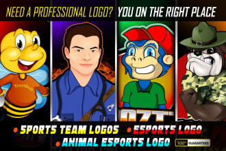 design a gaming mascot logo for twitch the esports team and youtube