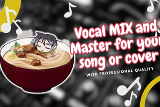 mix and mastering your song or cover with professional quality