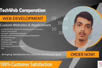 develop custom full stack website or ecommerce  application