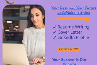 write resume update resume revise CV edit cover letter optimize linkedin profile