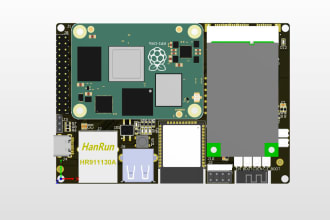 design electronic circuit and pcb board with 3d