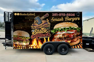 do stunning truck wrap food truck wrap and truck wrap design