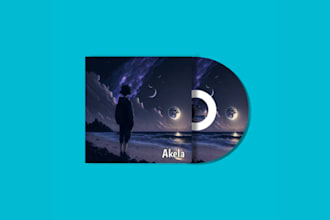 design anime emo hip hop rap album cover