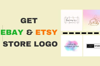 design etsy and ebay store shop logo