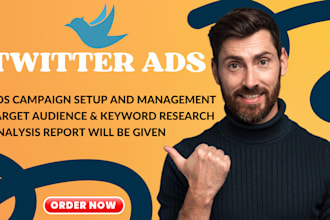 setup twitter ads campaign, advertising, and promotion