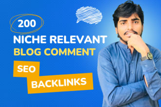 200 niche relevant blog comment