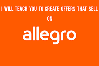 teach you to create offers that sell on allegro