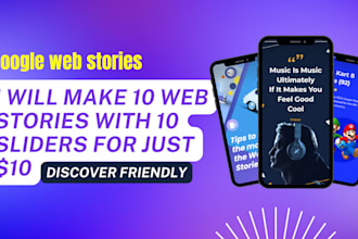 make 10 web stories with 10 slides for just 10 dollars