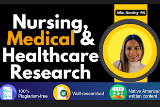 superbly write nursing, medical, and scientific research