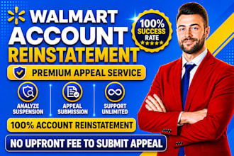 reinstate walmart suspension walmart appeal letter poa walmart approval 24 hrs