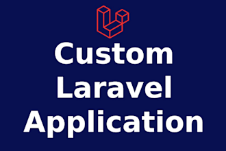 create custom laravel web application