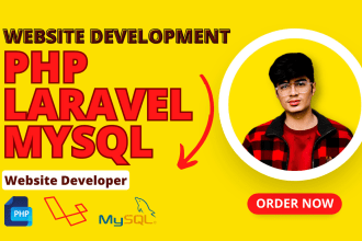 build php website as PHP laravel developer, admin panel, laravel admin dashboard