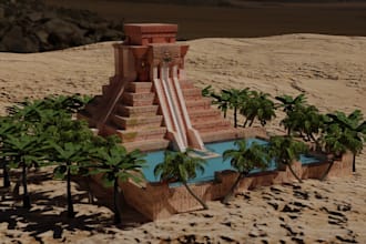 create a 3d model of an object or structure