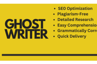 ghostwrite engaging and well researched articles and blog posts