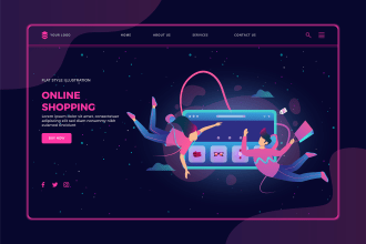 design 2d flat, 3d isometric website UI, app illustration, svg lottie animation