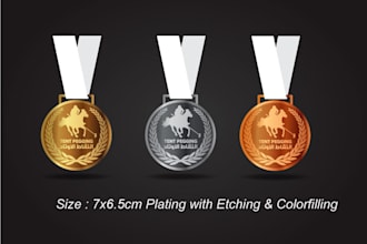 create high quality medal designs with a premium look