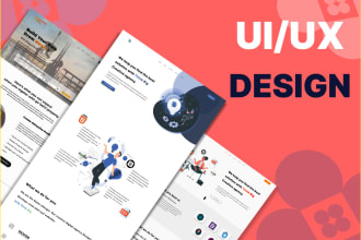 modern landing page UI, mobile app UI, website UI UX design