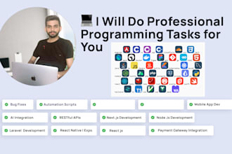 do your programming assignments, tasks in java, python, c, PHP and javascript