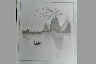 create detailed pencil sketches