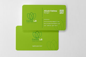 design unique, modern business cards for you in 10 hours