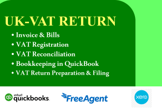 do the UK vat registration and vat return preparation and submission