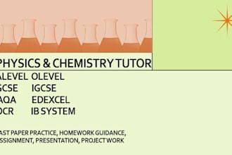 be your physics, chemistry and biology tutor