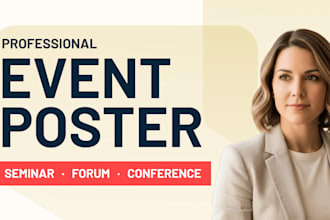 design a clean professional event poster or flyer