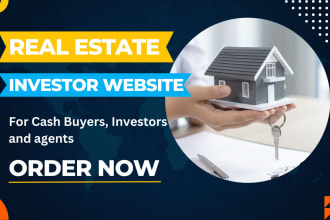 build a real estate investor landing page or website
