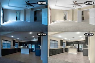 edit real estate photos single or multiple exposure