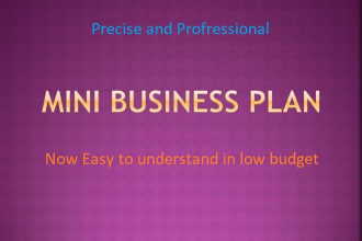 make a precise business plan for startups