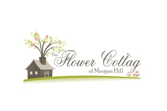 design good looking flower cottage of morgan hill logo