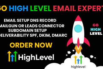 setup email deliverability on go high level or fix email ghl problems