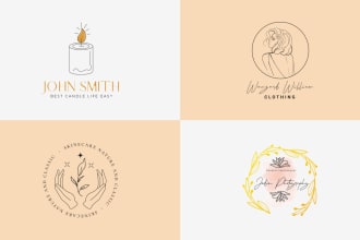 make beautiful floral, botanical, boho, and signature logo