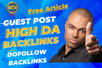 do guest post,high da guest post with SEO dofollow backlinks